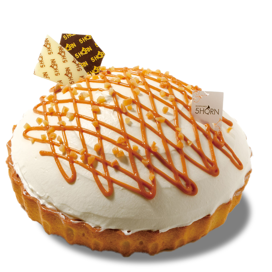 5月オススメケーキ：キャラメルバナナタルト