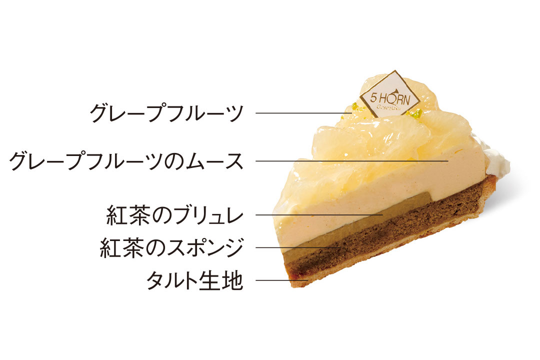 おすすめケーキ | おすすめケーキ | 紅茶とグレープフルーツタルト