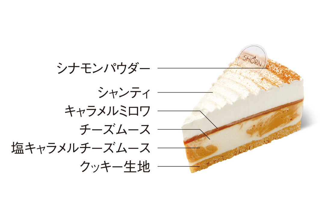 おすすめケーキ | キャラメルレアチーズケーキ