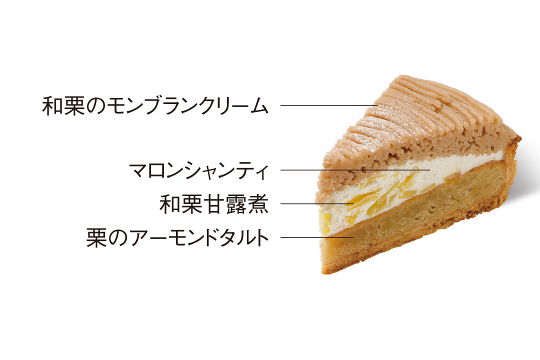 10月のおすすめケーキ：和栗モンブランタルト