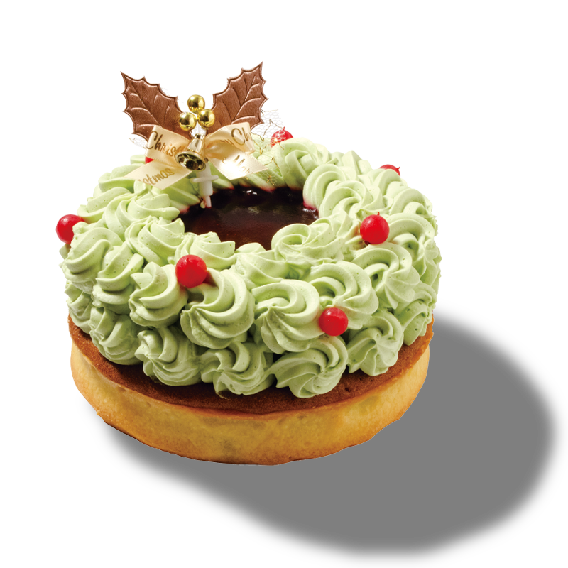 リース・ド・ノエル|ピスタチオとカシスのリース型クリスマスケーキ(2025・5HORN松本)