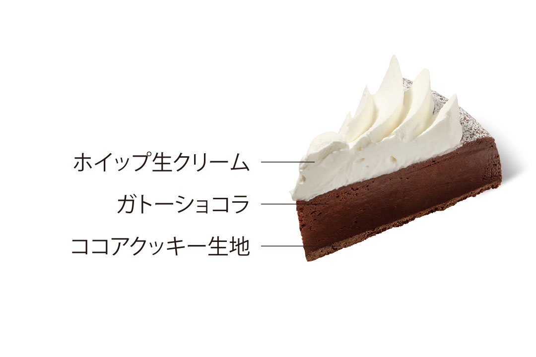 2月おすすめケーキ:濃厚ガトーショコラ