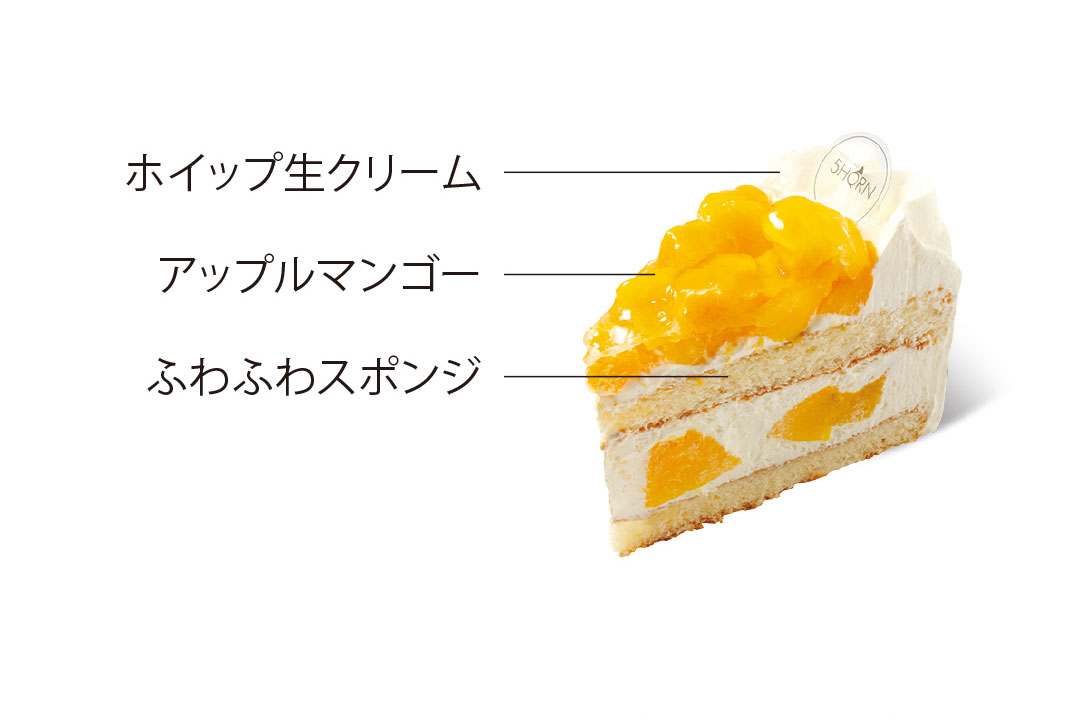 新作|マンゴーショートケーキ