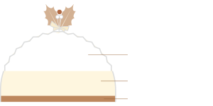 THEチーズ断面図